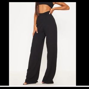 BOGO Willi Smith wool-look black w gray n brown pinstripes career pants